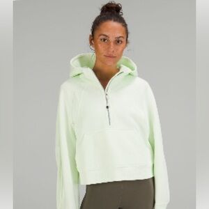 Lululemon Athletica Mint Green Half-Zip Hoodie
